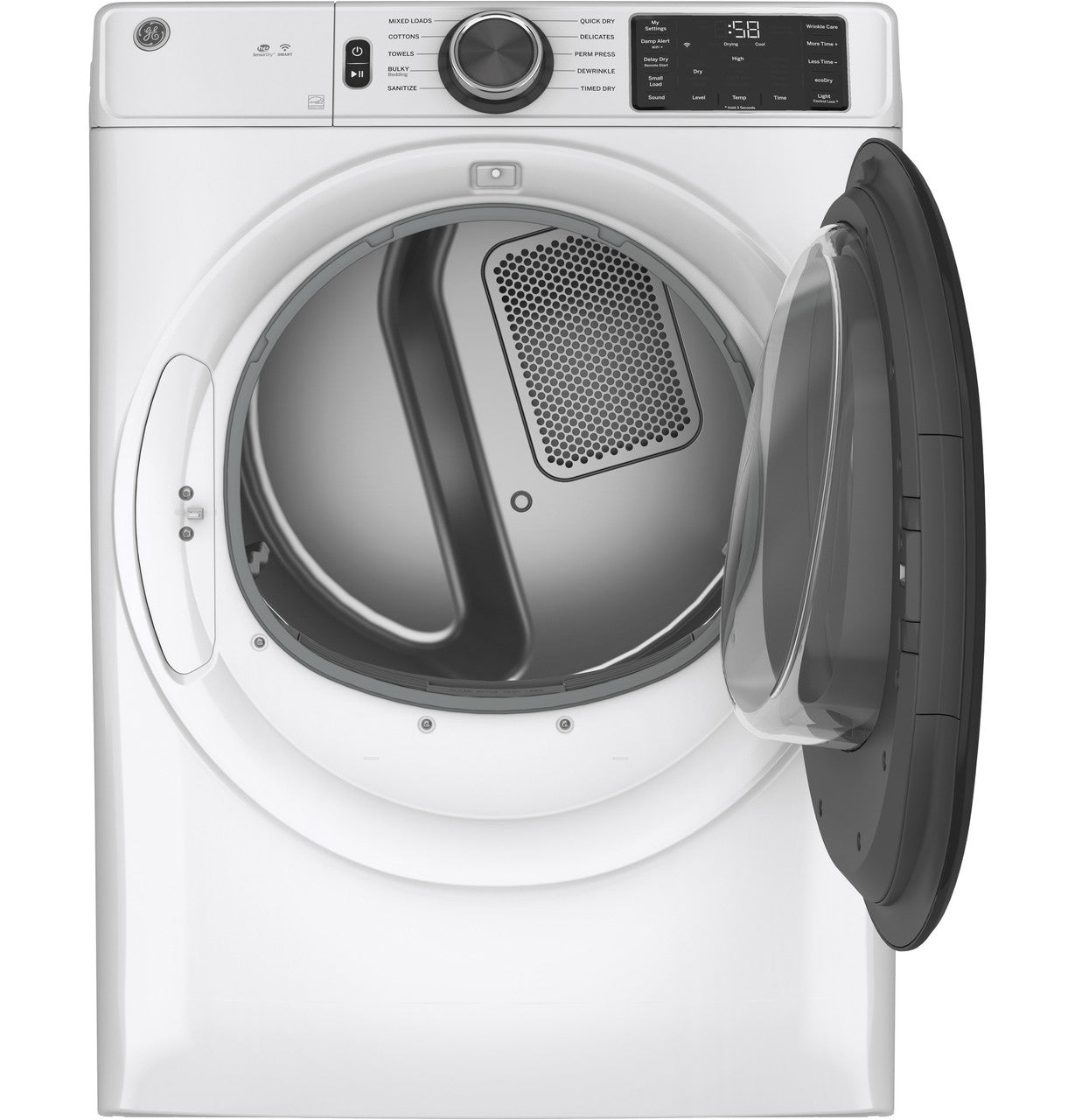 GE 7.8 Cu. Ft. FL E Dry White-GFD55ESSNWW