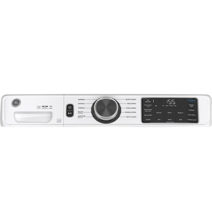 GE 4.8 Cu. Ft. FL Washer White-GFW550SSNWW