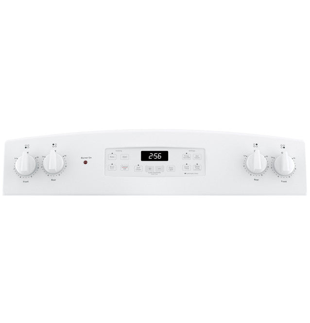 GE 30" FS E Range White-JB256DMWW