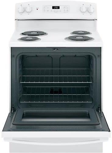 GE 30" FS E Range White-JB256DMWW