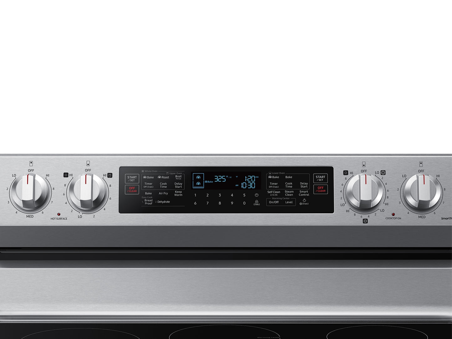 SAMSUNG 30 Inch Freestanding Electric Range with 5 Heating Elements-NE63A6751SS