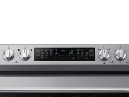 SAMSUNG 30 Inch Freestanding Electric Range with 5 Heating Elements-NE63A6751SS