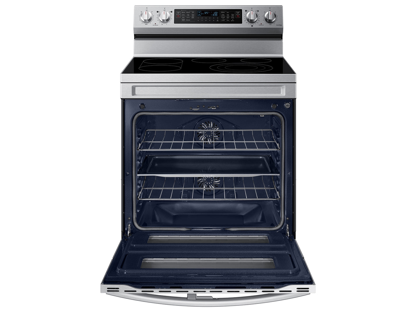 SAMSUNG 30 Inch Freestanding Electric Range with 5 Heating Elements-NE63A6751SS
