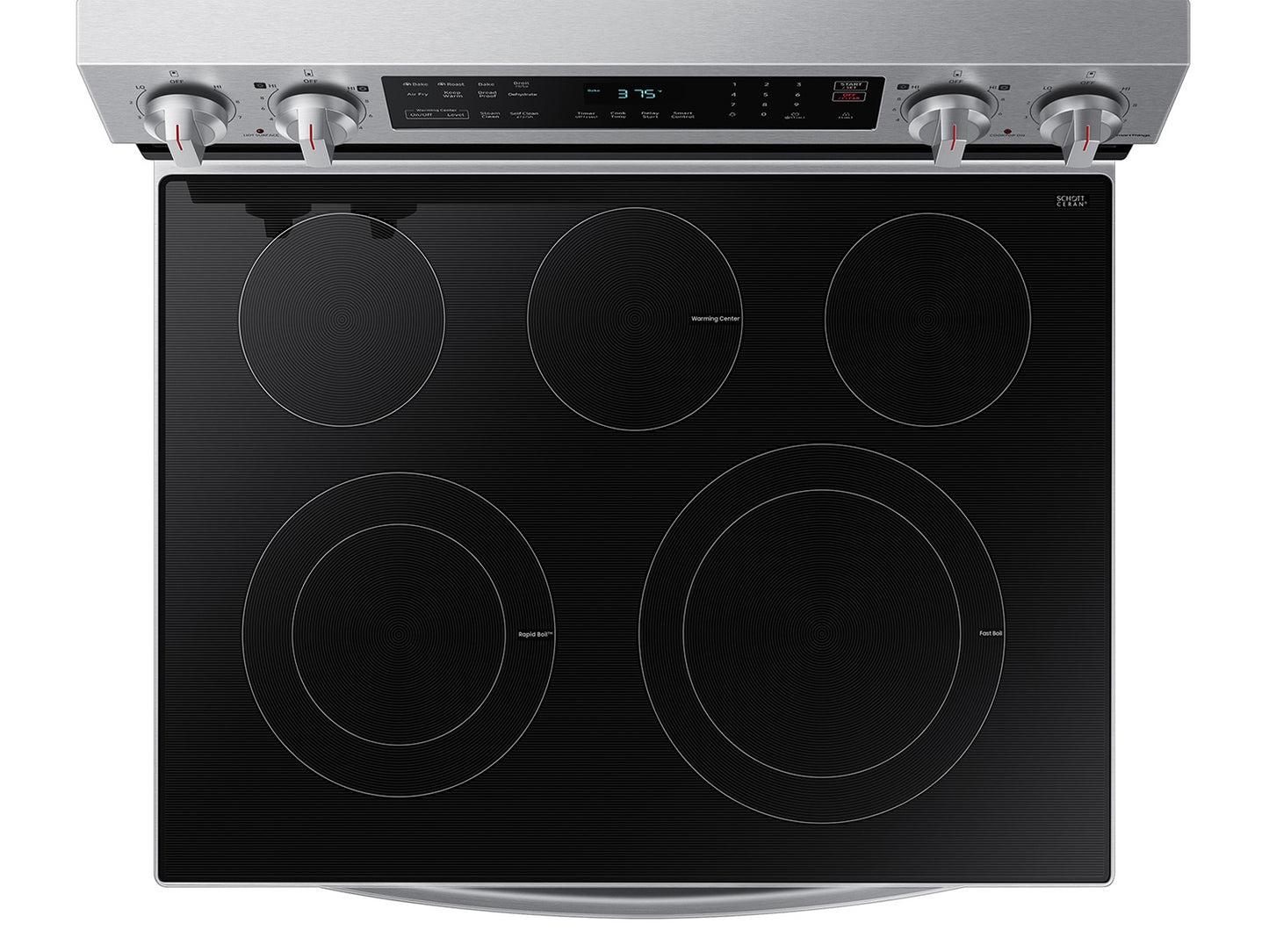 SAMSUNG 30 Inch Freestanding Electric Range with 6.3 Cubic Foot-NE63D6511SR