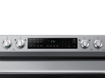 SAMSUNG 30 Inch Freestanding Electric Range with 6.3 Cubic Foot-NE63D6511SR