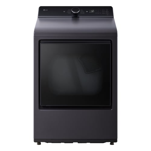 LG 7.3 CF Electric Dryer, Wi-Fi, Easy Load, AI Sensor Dry - Black Matte-DLE8400BE