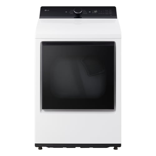 LG 7.3 CF Electric Dryer, Wi-Fi, Easy Load, AI Sensor Dry - Alpine White-DLE8400WE