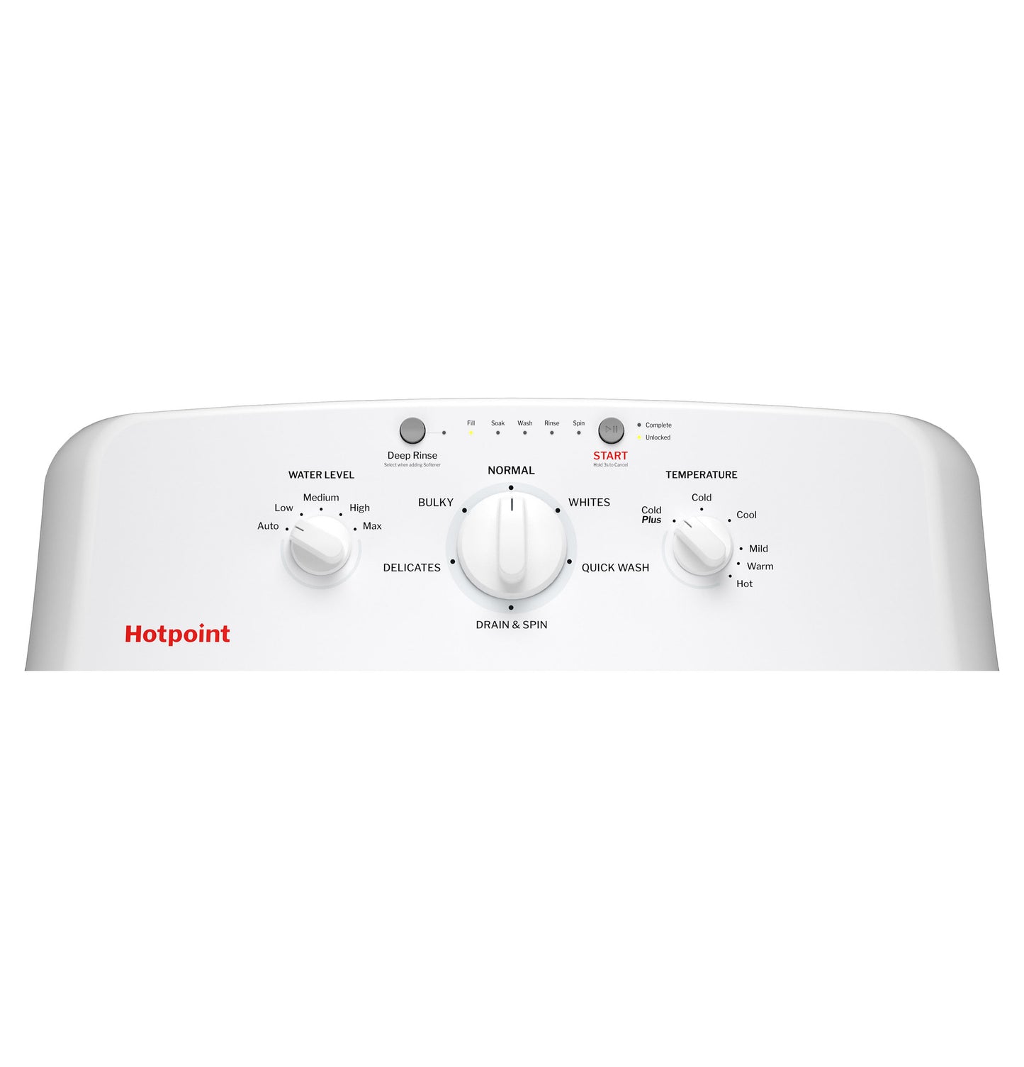 GE HOTPOINT 4.0 Cu. Ft. TL Wash White-HTW265ASWWW