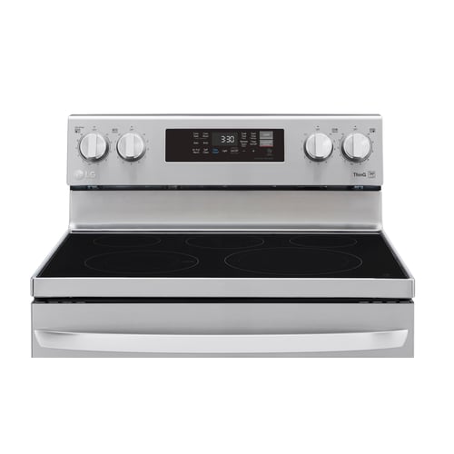 LG 6.3 CF / 30" Electric Range, Convection, Air Fry, ThinQ - Stainless-LREL6323S