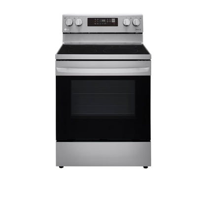 LG 6.3 CF / 30" Electric Range, Convection, Air Fry, ThinQ - Stainless-LREL6323S