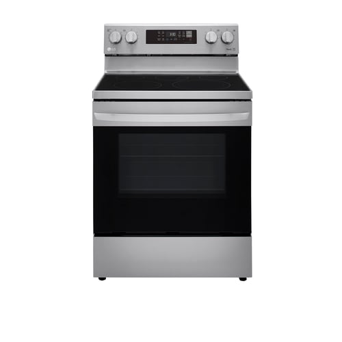 LG 6.3 CF / 30" Electric Range, Convection, Air Fry, ThinQ - Stainless-LREL6323S