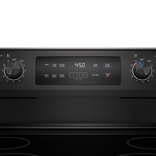 Midea 30" Electric Range with Steam Clean - Black-MER30S2ABB
