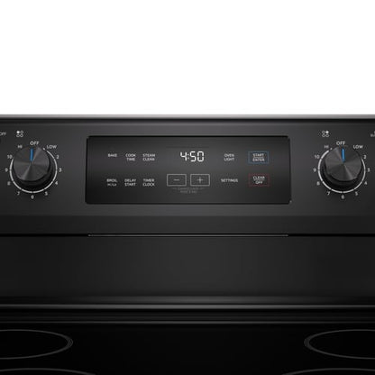 Midea 30" Electric Range with Steam Clean - Black-MER30S2ABB