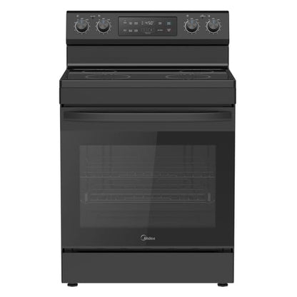 Midea 30" Electric Range with Steam Clean - Black-MER30S2ABB