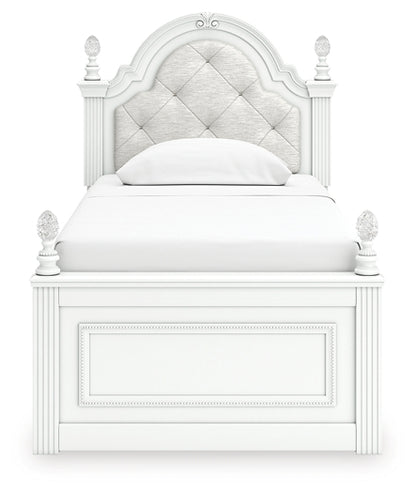 Kozlani Twin Upholstered Panel Bed