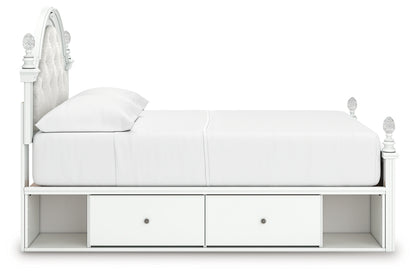 Kozlani Full Upholstered Panel Storage Bed