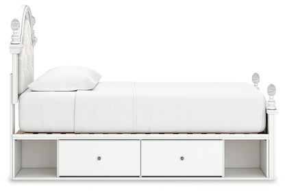 Kozlani Twin Upholstered Panel Storage Bed