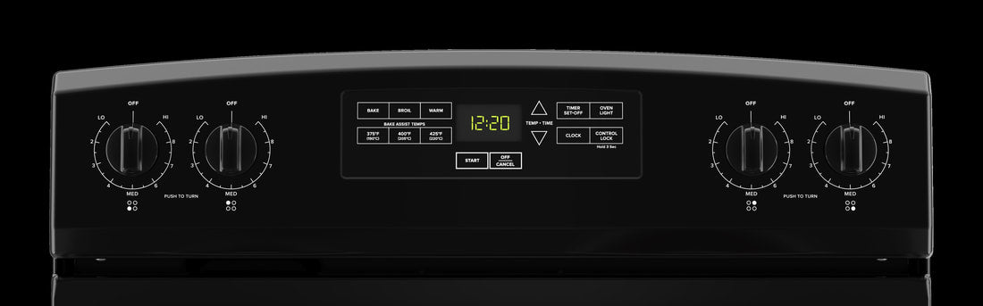 CONSERVATOR 30 Inch Freestanding Electric Range with 4 Coil Elements - black-VREW3162RB