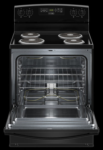 CONSERVATOR 30 Inch Freestanding Electric Range with 4 Coil Elements - black-VREW3162RB