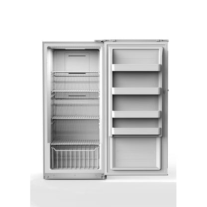 Midea 13.8 CF Upright Freezer, Convertible - Stainless-WHS-507FWESS1